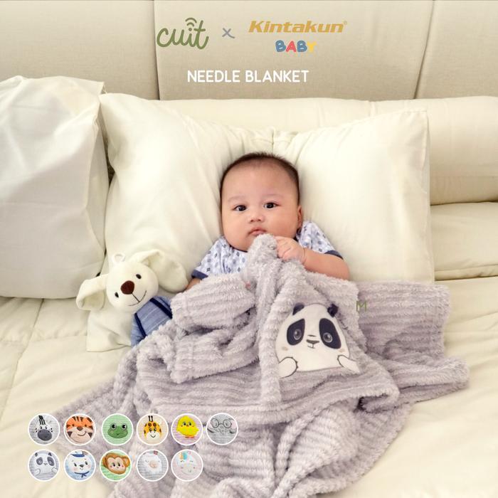 ..- Cuit X Kintakun Baby Needle Blanket Selimut Anak Bayi Baru Lahir Newborn Karakter