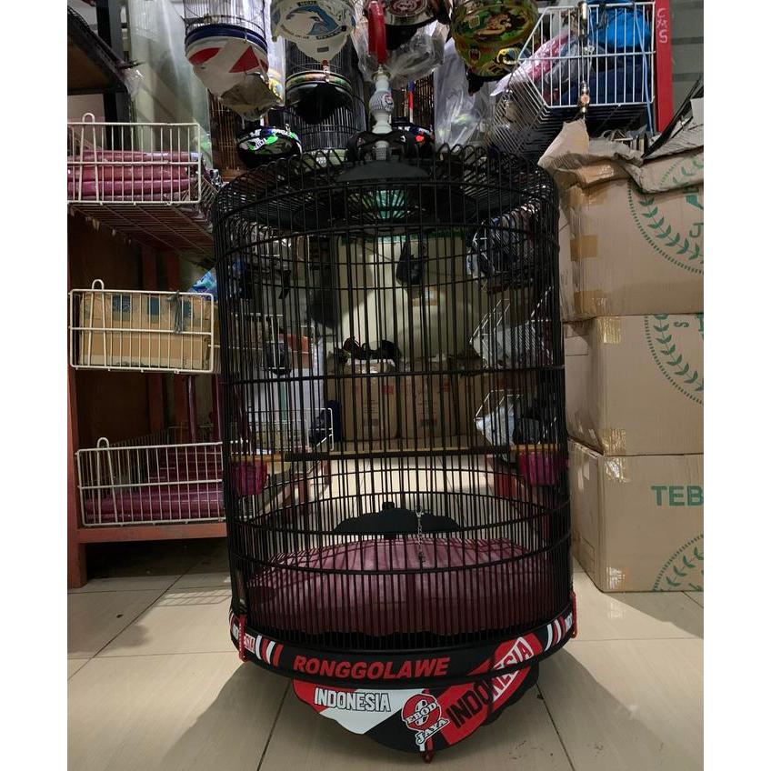 TERBARU SANGKAR KANDANG MURAI EBOD JAYA PRESCUP PVC MERAH PUTIH BARU NO 1