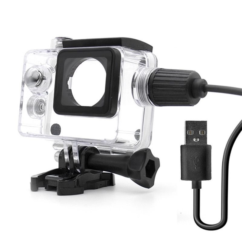 Motorcycle Waterproof Case Waterproof Charging For SJCAM SJ4000, SJ4000 AIR, SJ4000 WIFI Action Came