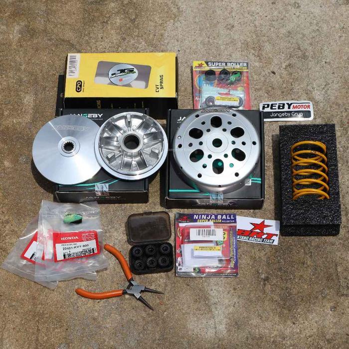 Pully Pulley Custom Mio J Soul Gt Fino Xride 115 Paket Cepek Rumah Roller Custom