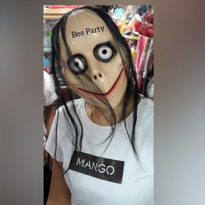 Topeng Momo / Topeng Hantu Momo Topeng Setan Seram Topeng Halloween