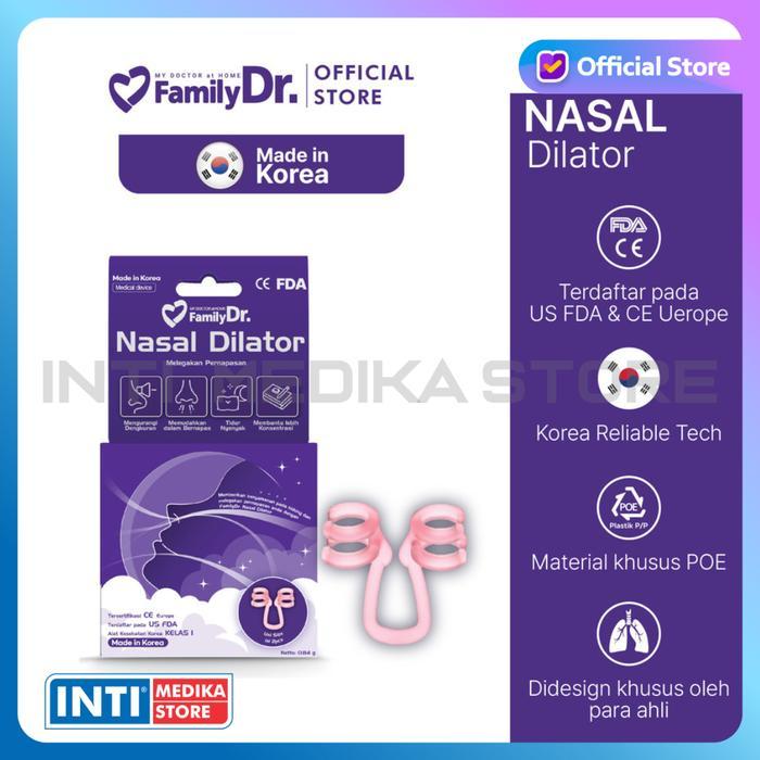 FAMILY DR - Alat Bantu Pernafasan NASAL DILATOR Nose Clip Anti Dengkur Penghilang Ngorok Gangguan