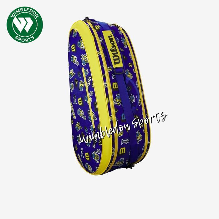Tas Tenis Wilson MINIONS Team 6 pack / Wilson Minions Bag 2 Compartments 6R