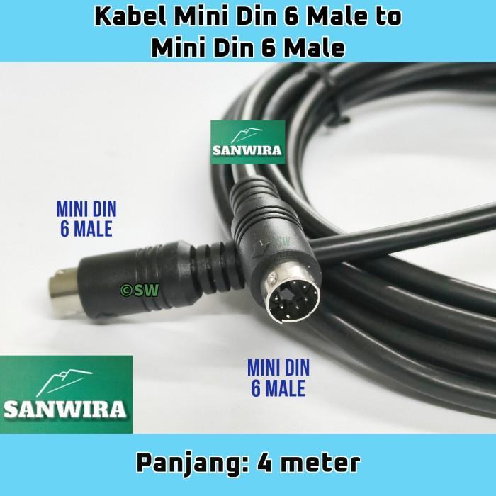 Kabel Ps/2 Mini Din 6 Pin Male To Mini Din 6 Pin Male