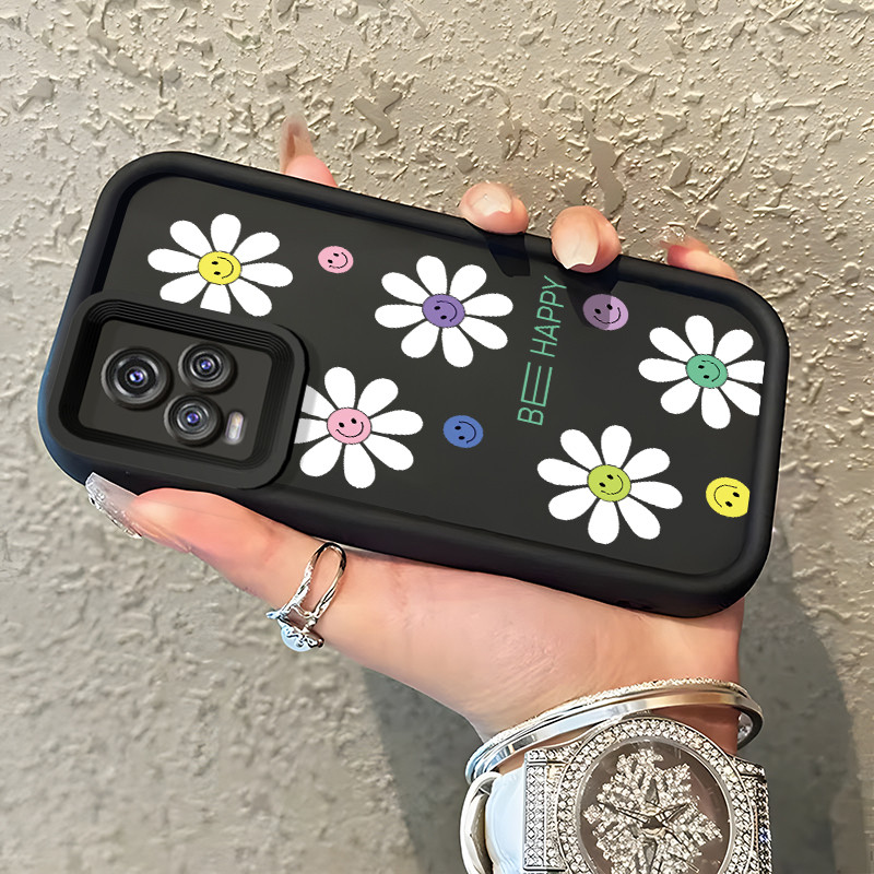 Casing Hp Untuk VIVO V20 VIVO V20 Pro Case bunga stiker emoji konyol Kesing sarung pelindung silikon