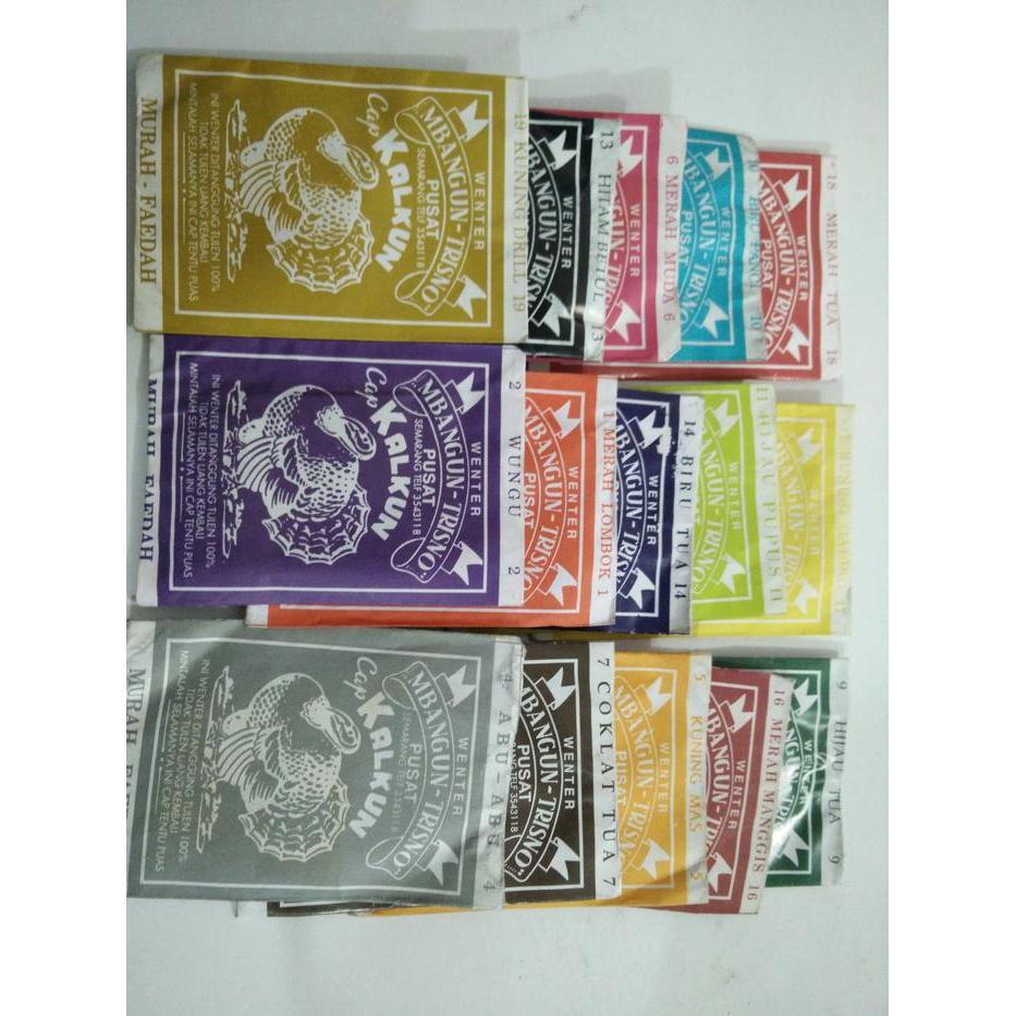 Wenter pewarna pakaian cap kalkun