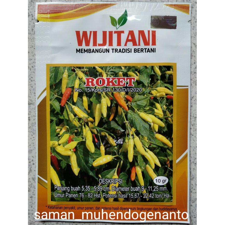 Tanamsegar- Benih Cabe Rawit Roket 10 Gram - Bibit Cabe Roket - Crm Cabai
