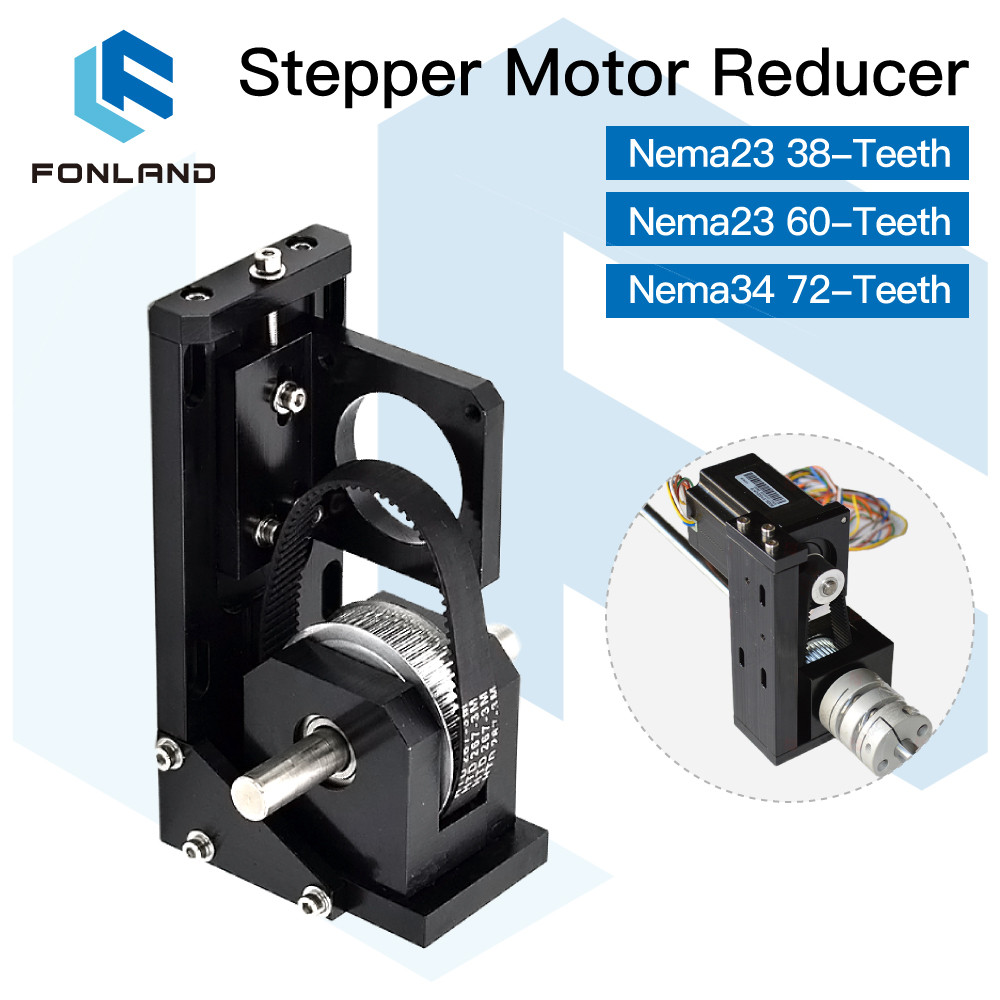 FONLAND Stepper Motor Reducer Nema23 38-Teeth/ Nema23 60-Teeth/ Nema34 72-Teeth for CO2 Laser