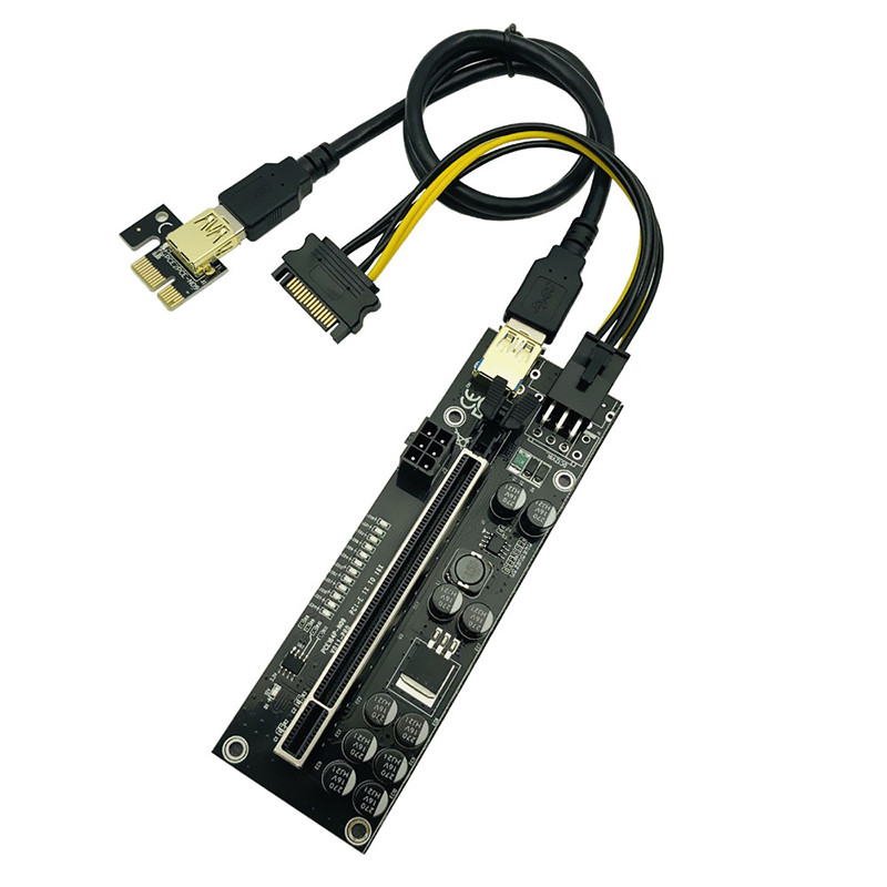 PCIE RISER V011 PRO PCI-E RISER FOR VIDEO CARD RISER 011 PRO PCI EXPRESS X16 USB 3.0 6P POWER CABLE