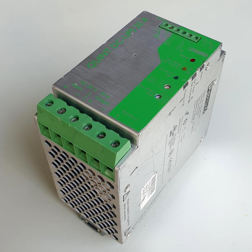 unintertible Dc power supply PHOENIX CONTACT QUINT DC-UPS 20A   type QUINT-DC-UPS/24DC/20