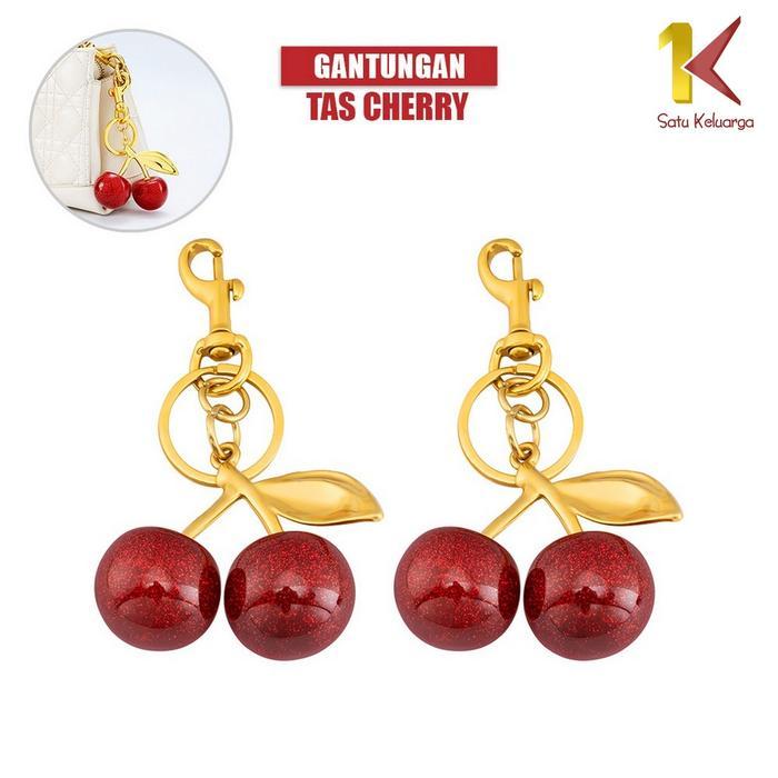 [COD] SK C1391 Gantungan Tas Kunci Cherry Serbaguna Keychain Bag Charm