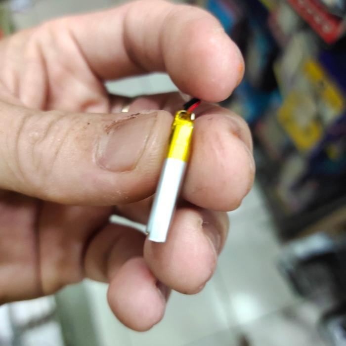 Baterai Headset Universal 401020 Ukuran 10Mm X 20Mm 300Mah Kabel 2