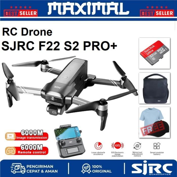Promo Terlaris Drone Sjrc F22 S2 Pro+ 6Km Vs Sjrc F22S 4K Pro 3.5Km 2Axis Gimbal 4K Camera / Drone