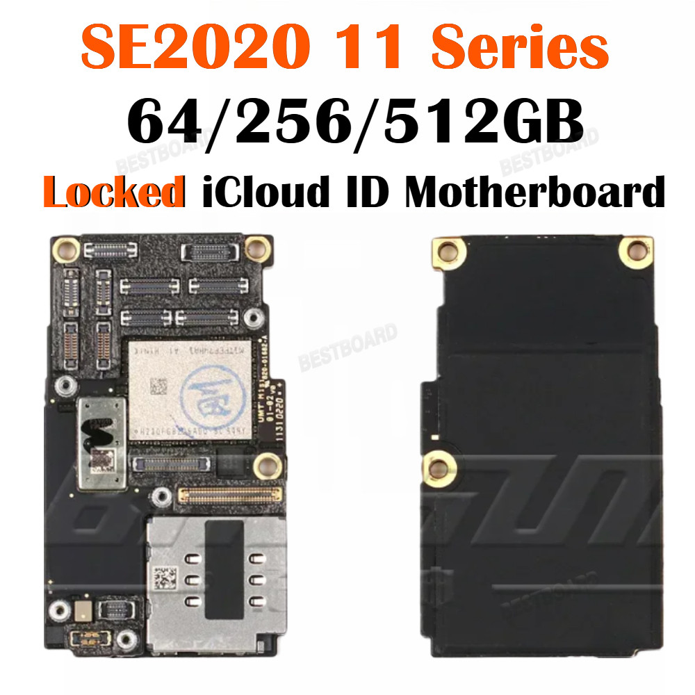 For IPhone 11 11Pro Max SE2020 Locked ICloud ID Motherboard Power on Logic Board LCD Testing Repair