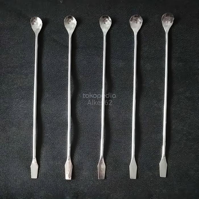 Spatula Logam Praktikum Lab Spatel Sendok Logam Sendok spatula stainli 15cm 18cm 30cm
