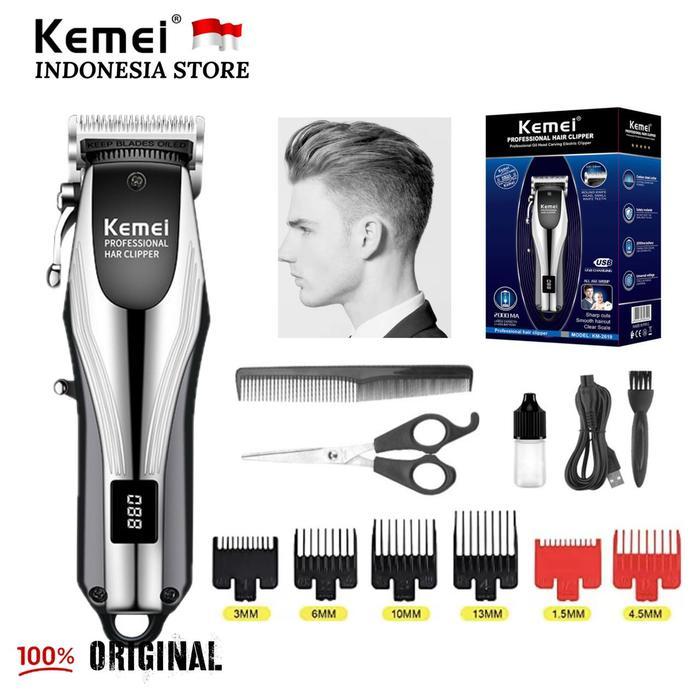 Kemei Hair Clipper Professional KM-2619 Grooming Kit Alat Cukur Rambut Mesin Cukuran Kemei KM 2619