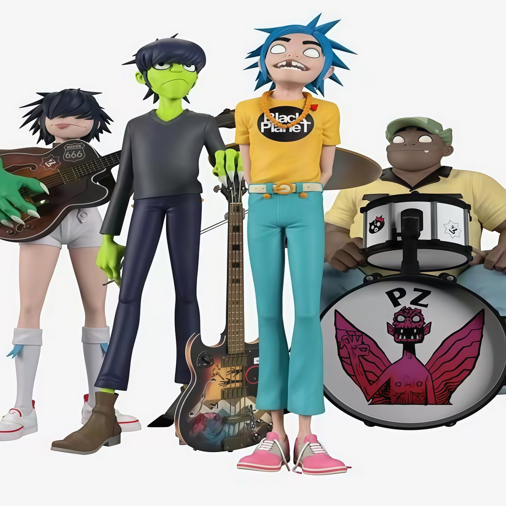 New Gorillaz Band Action Figure Rock Band Member Figurine 2d Noodle Murdoc Russel Model Doll Figures