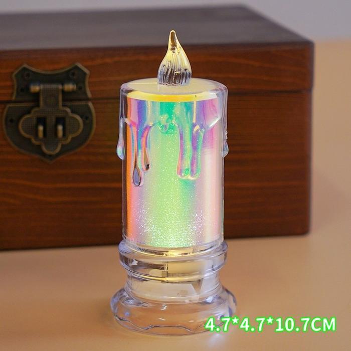 Premium Led Lampu Lilin Elektrik / Transparan Bar Candle Light / Lampu Tidur Lilin Led Light Candle