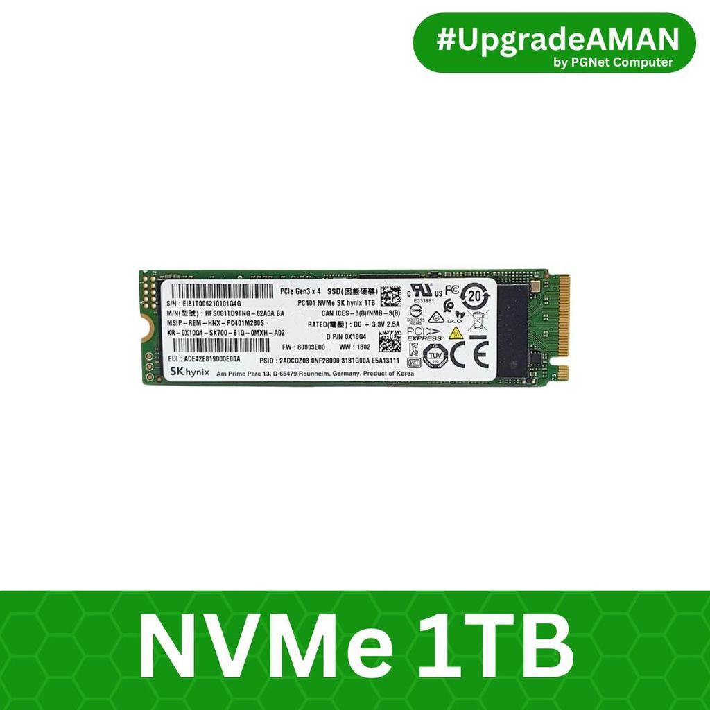 SSD NVMe 1TB | SK hynix, Samsung, Micron, Intel