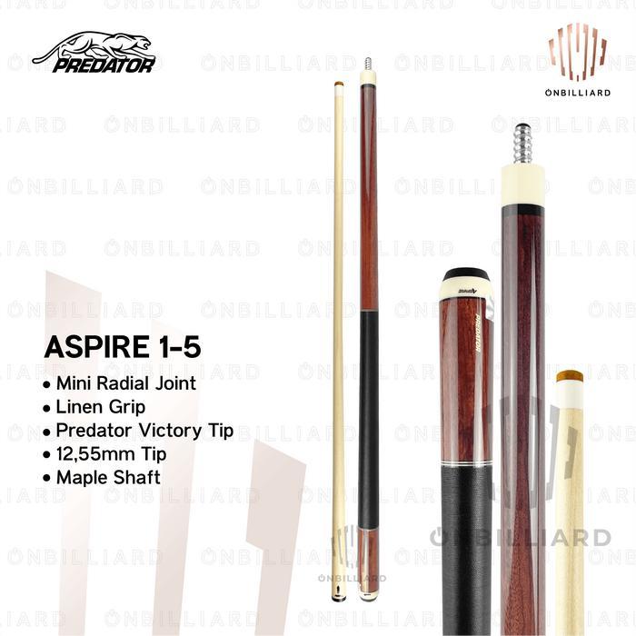 Terlaris PREDATOR ASPIRE 1-1 1-2 1-3 1-4 1-5 1-6 1-7 1-8 1-9 1-10 Cue Stick Billiard Low Deflection
