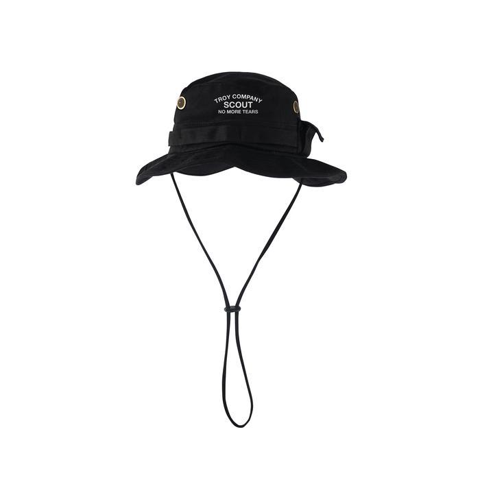 Troy Company Jungle Hat Boonie Hat Scout - Topi Hitam Outdoor JHD 3418