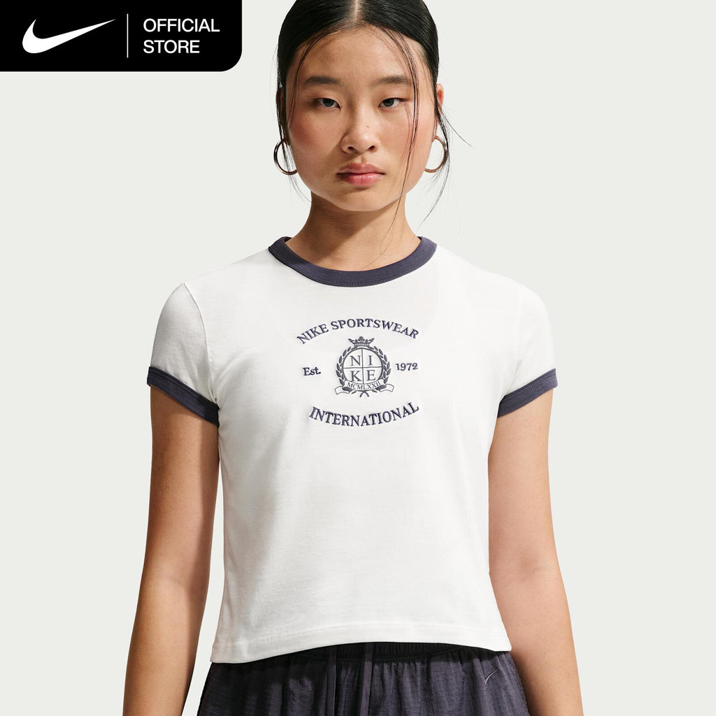 Nike Sportswear Women's Ringer T-Shirt - Sail [IV5500-133]