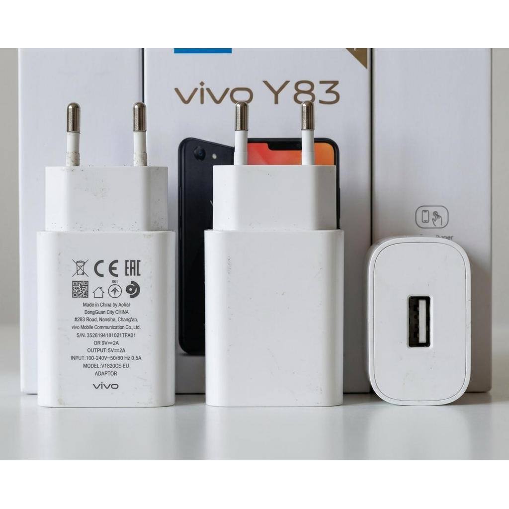 Adaptor Charger Vivo V1820C-EU Bekas Original Fast Charging 18W 9V 2A Untuk Vivo Y83