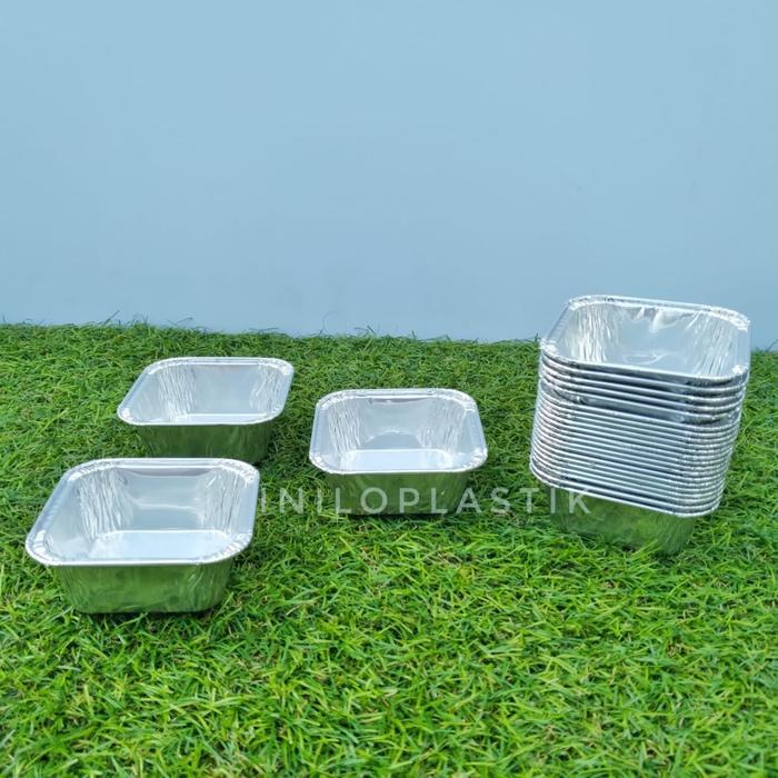 Bisa Grab! 10 Pcs Wadah Aluminium Tray Cup Bx-340 - Wadah Aluminium Foil Tray Bx - 340 - Bx-340 Cup
