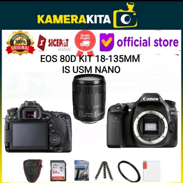 Canon Eos 80D Kit 18-135Mm Is Usm Nano Canon Eos 80D Kit 18-135Mm Usm Terbaru 