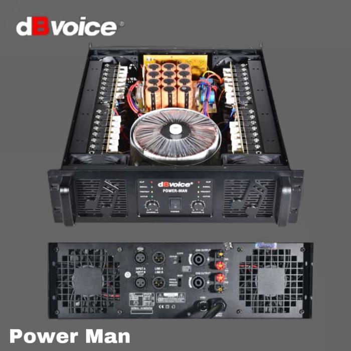 Power dBvoice Powerman Power man Original 2 x 2000 Watt Class GB New