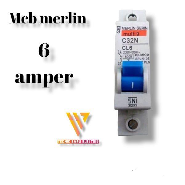 NEW MCB MULTI9 MERLIN GERIN 6A 6 A AMPERE A PLN CL6