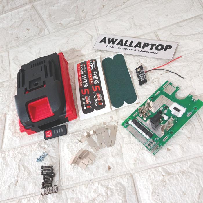 Ready Stok EM case baterai LXT cordless DIY lithium 21700 5S 21V 10 15 cell 5 mosfet