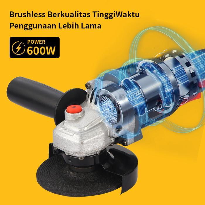 Promoo MLHY Mesin Gerinda Baterai Brushless Cordless Gerinda Cas Gerinda Portable Sudut Circular