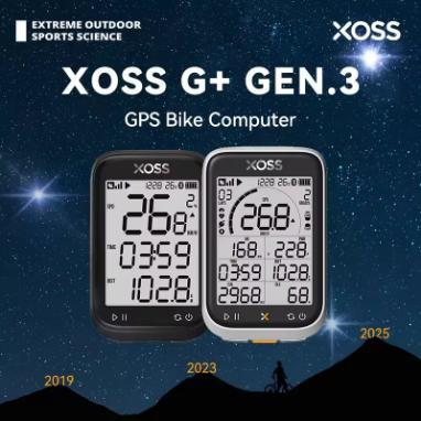 Ready Xoss G3+ Speedometer Sepeda Gps Gen 3 Dengan Power Meter Cadence & Lampu Malam Waterproof