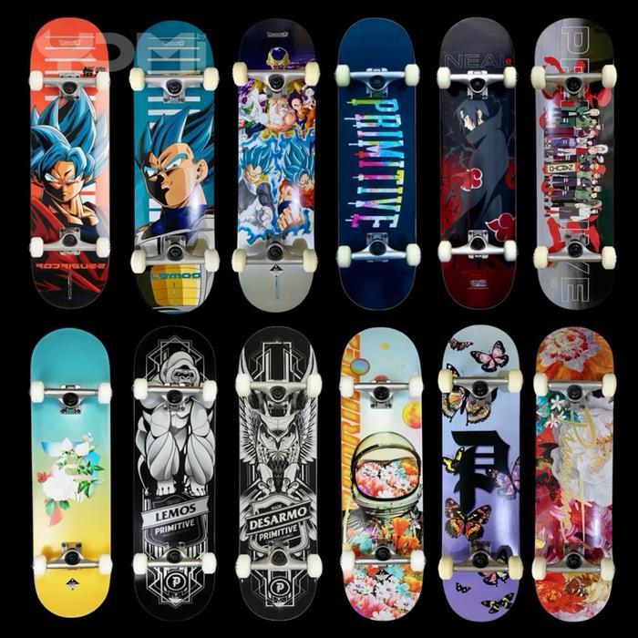 Primitive skateboard Fullset ukuran 7.78 8.0 8.125 8.25 rekomendasi skateboard Outdoor