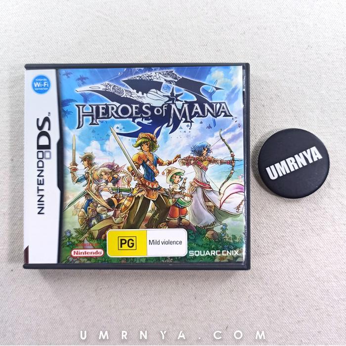 Kaset Hero Heroes of Mana Nintendo DS 2DS 3DS Fullset bukan switch