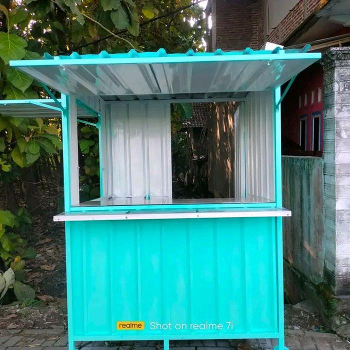 stand booth semi container dan gerobak