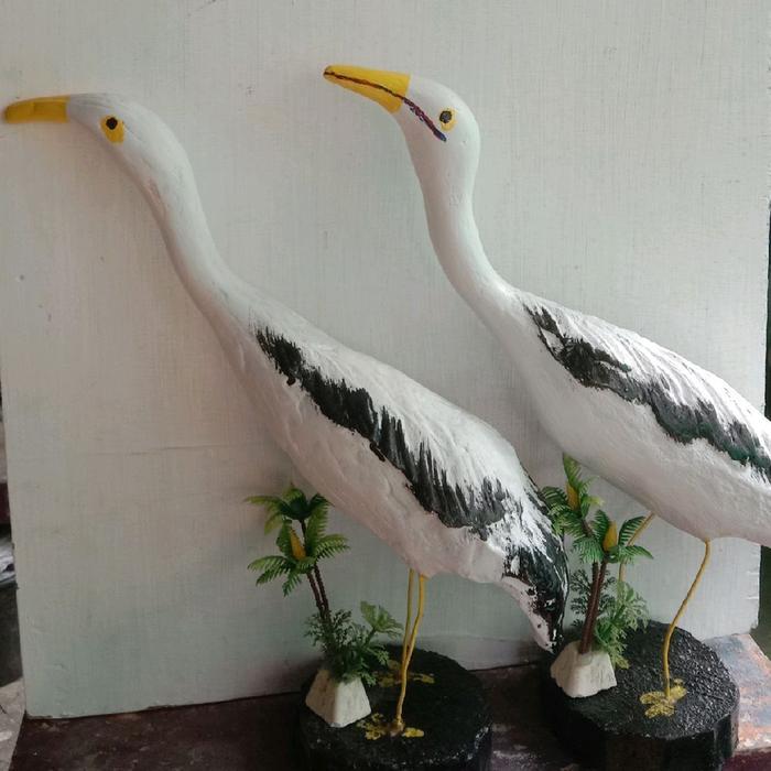 Flash Sale Patung Burung Kuntul Putih Original