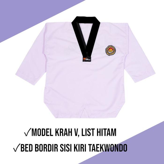 SERAGAM TAEKWONDO KRAH HITAM FREE SABUK / TAEKWONDO / BAJU TAEKWONDO Sport Celana
