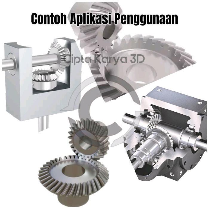 1Pcs Bevel Gear 90 Degree Transmission M1 Modulus 1 15T 20T 25T 30T Teeth Inner Hole