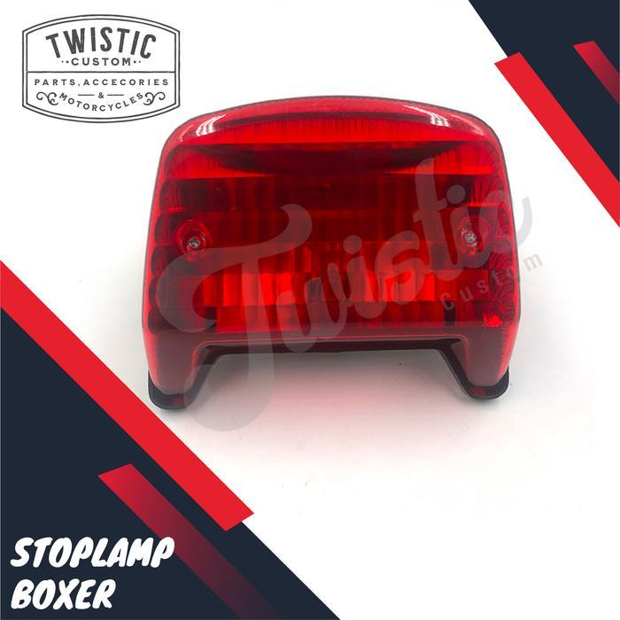Stoplamp Lampu Rem Belakang Boxer Motor Custom Universal
