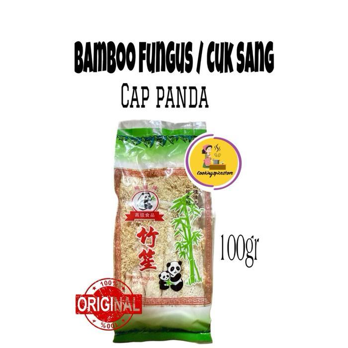 TI976 Bamboo fungus / Cuk Sang cap panda jamur kering 100 gram PROMO
