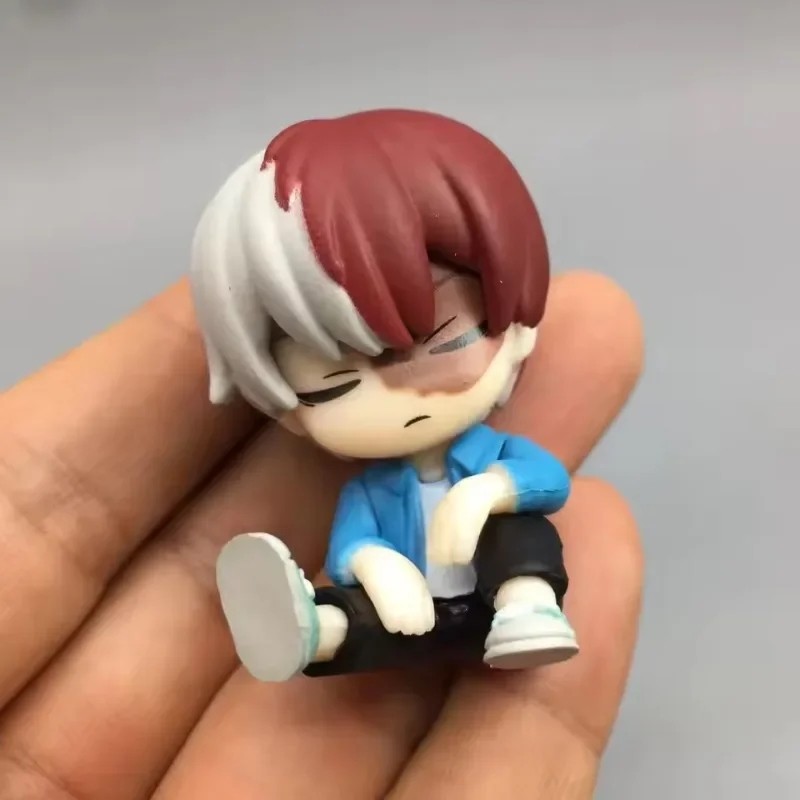 My Hero Academia Anime Figure Todoroki Shouto Uraraka Ochako Mini Action Figure Q Version Doll Model