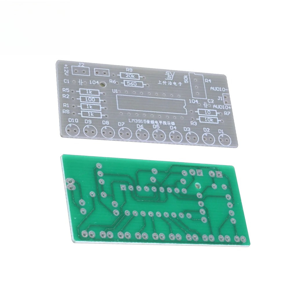 LM3915 10-LED Audio Level Meter Kit Audio Spectrum Analyzer Level Indicator DIY Electoronics