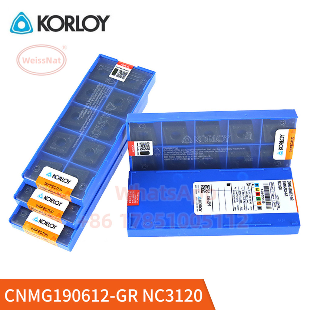 KORLOY CNMG190608 CNMG190612 CNMG190616 CNMG120408-LP NC3215 NC3030 NC3225 NC6210 NC3120 Carbide Ins