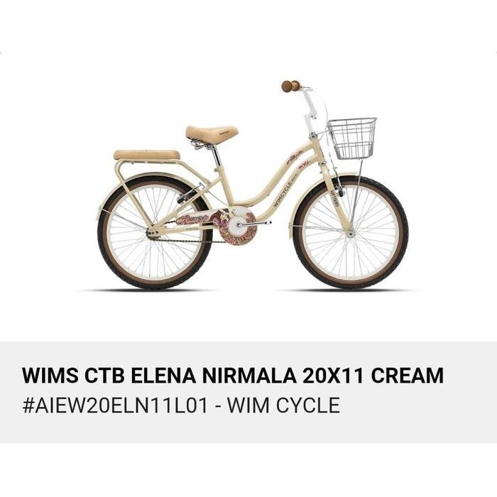 Sepeda Anak Mini Wimcycle 20 Inch Elena Elena Nirmala  Sepeda Anak Keranjang Perempuan - Elena NIRMA