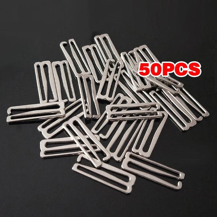 50PCS Ring Kait Bra Adjustable Pengait Bikini & Sambungan Tali BH Premium Anti Karat Tahan Lama