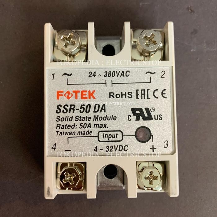 FOTEK SSR-50 DA 100% ORIGINAL TAIWAN SSR50DA SSR-50DA GARANSI UANG KEMBALI JIKA PALSU