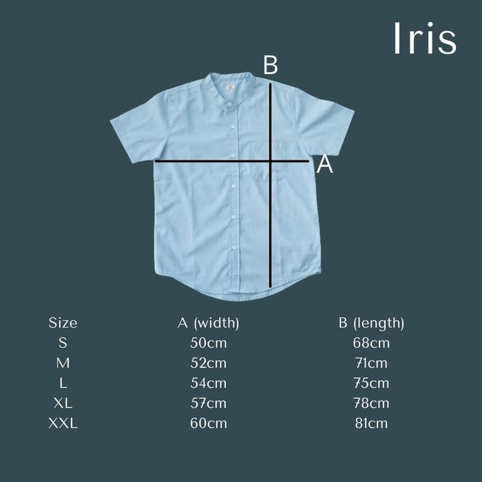 kwf6 Kemeja Koko Pria Lengan Pendek - Iris - Hijau Muda Tosca (Mint)