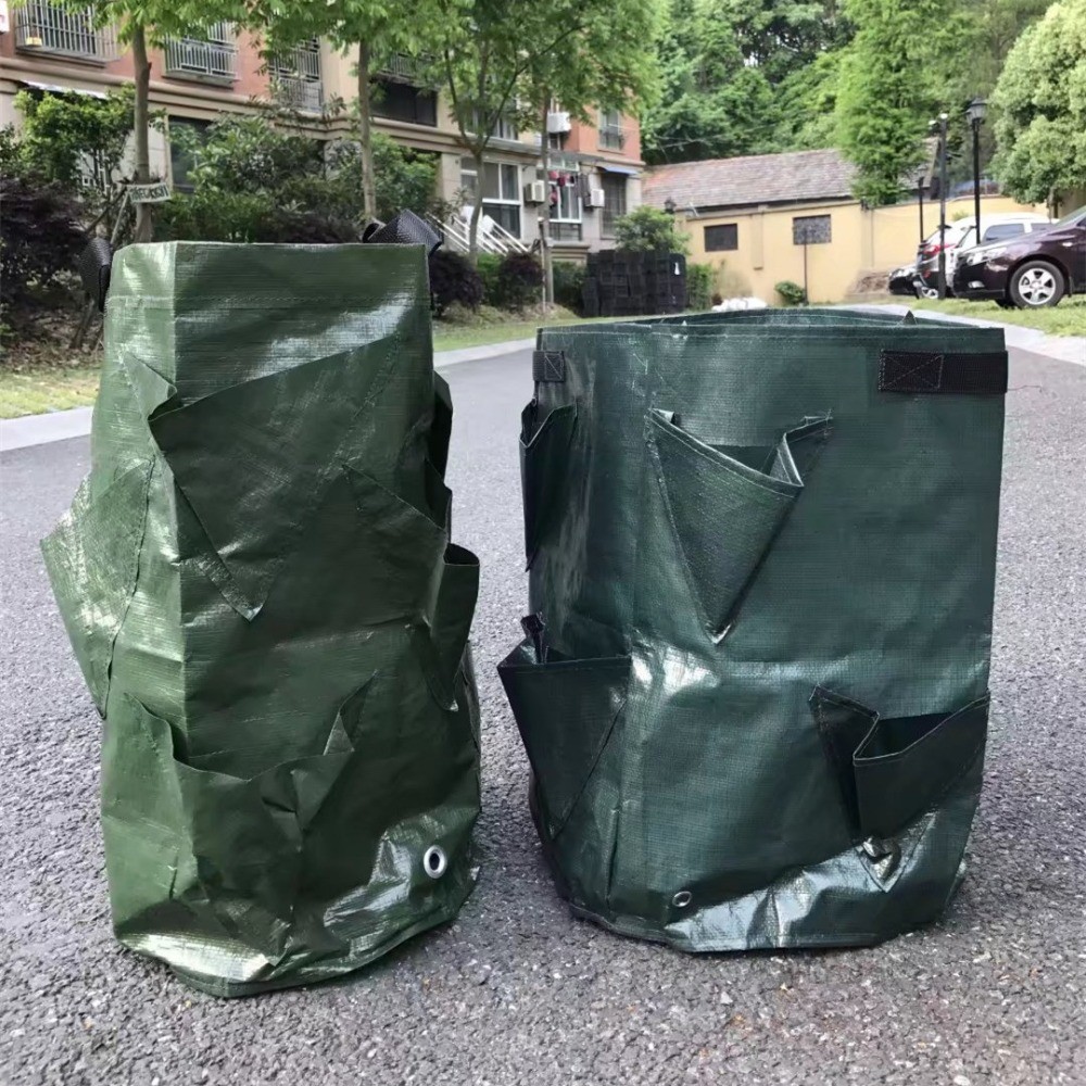 Strawberry Growing Bags Outdoor Vertical Garden Plant Herbs Seedling Planting Bag Strawberry Planter